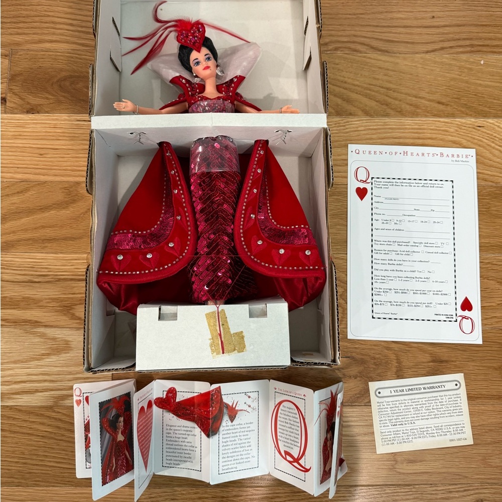 Vintage Limited Edition Bob Mackie Queen of Hearts Barbie Doll